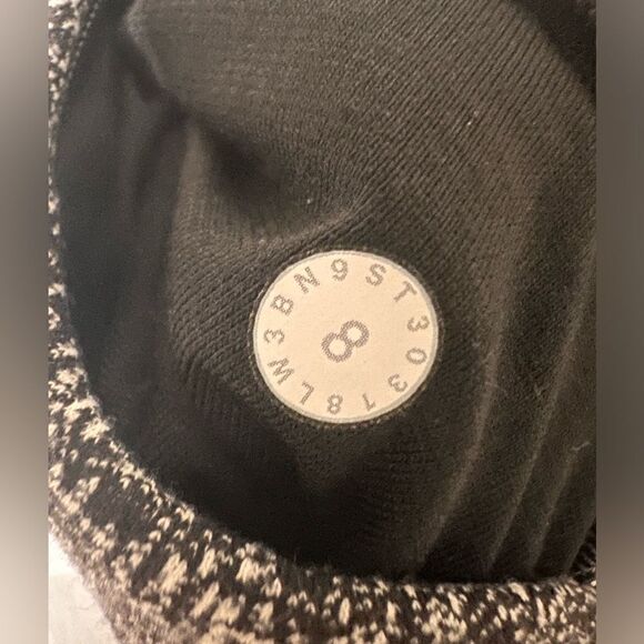 Lululemon Cypress Kiss 1/2 Zip Rush Jacquard Black White Size 8 - Picture 13 of 13